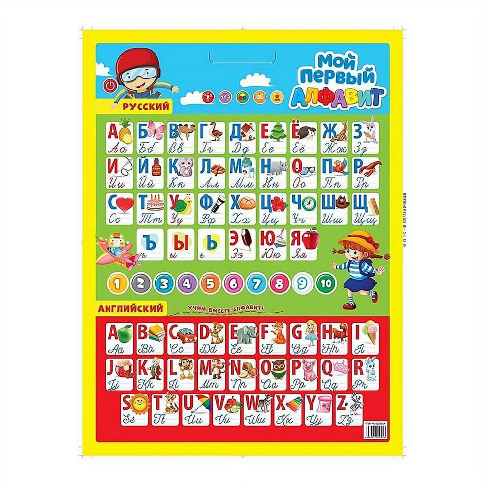 Kids Educational Poster - Русская электронная интерактивная настенная таблица-плакат с
