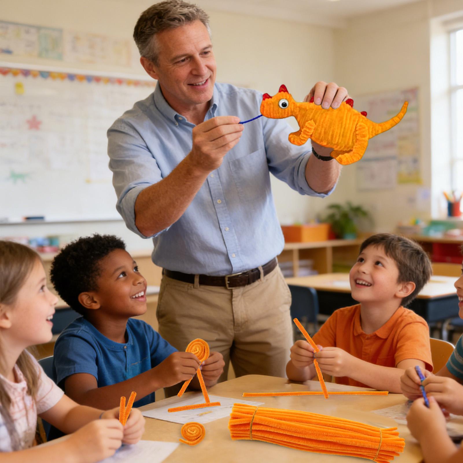 Плюшевые трубочки-шенилл для д – обзор и цена Kids Education School