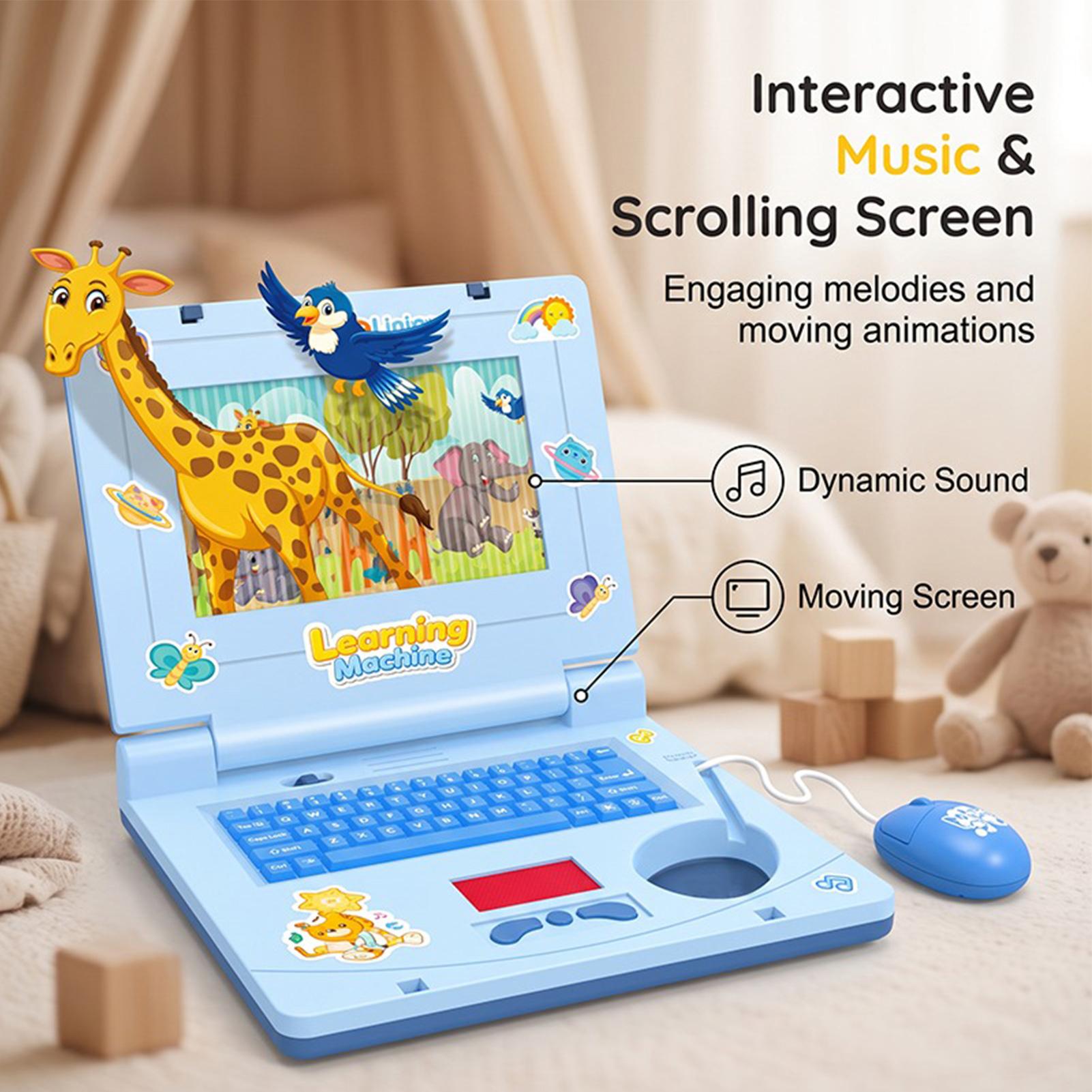 Детский игрушечный ноутбук для – обзор и цена Kids Educational Computer