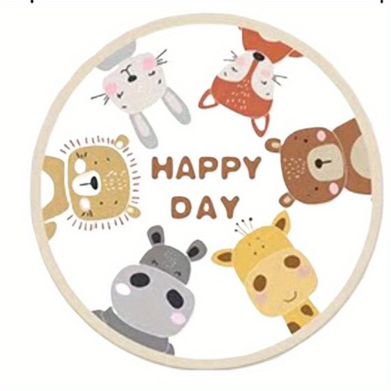 Круглый коврик «Веселые животн – обзор и цена Happy Kids Education