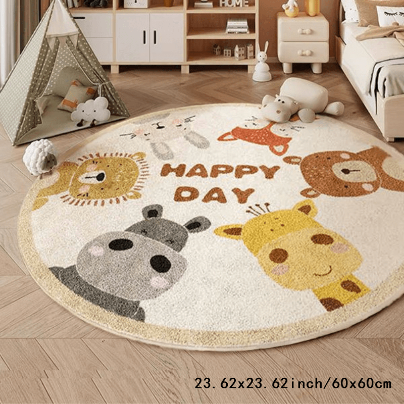 Круглый коврик «Веселые животн – обзор и цена Happy Kids Education