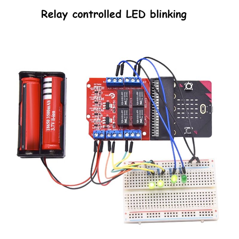 Модуль реле A64I Microbit на 4 – обзор и цена Kids Education Program